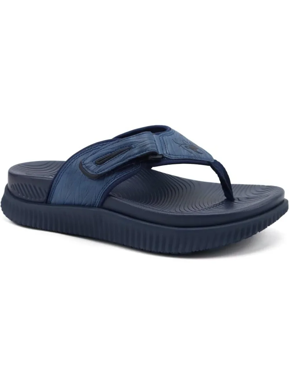 Men's Blue Orthotic Cushion Flip Flops Athletic Recovery Foam Walking Sandals